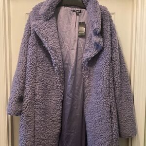 NWT Torrid Size 2 Sherpa Maxi Coat